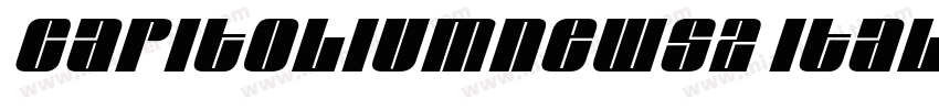 CapitoliumNews2 Italic字体转换
